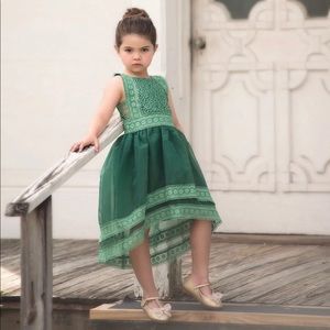 Green dress for girls.